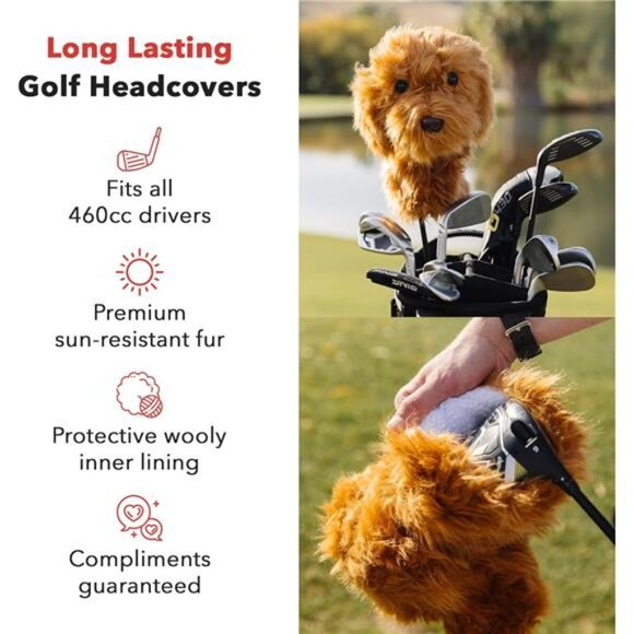 Doodle Driver Headcover | Premium Driver Headcovers | Funny Golf Club Covers - Picture 5 of 7